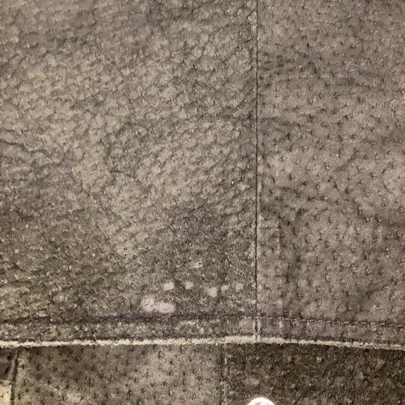 Men’s Authentic NRA Distressed Black Suede Leather Conceal Carry Vest Size M - Picture 15 of 16